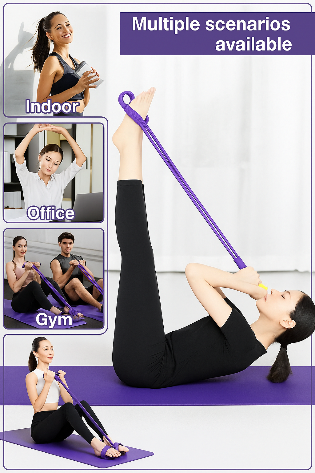Yoga Pedal Puller Resistance Band Fitness Equipment