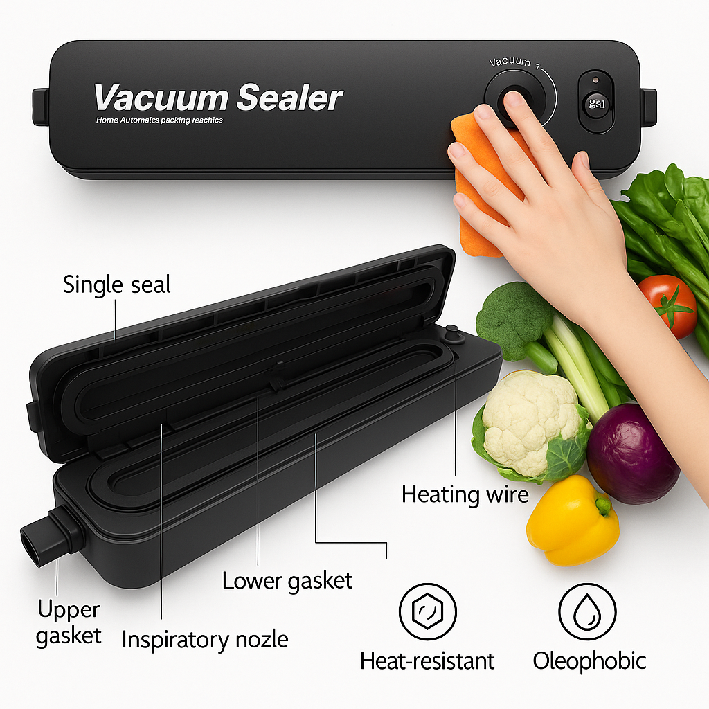Portable Multi-Functional Food Vacuum Sealer