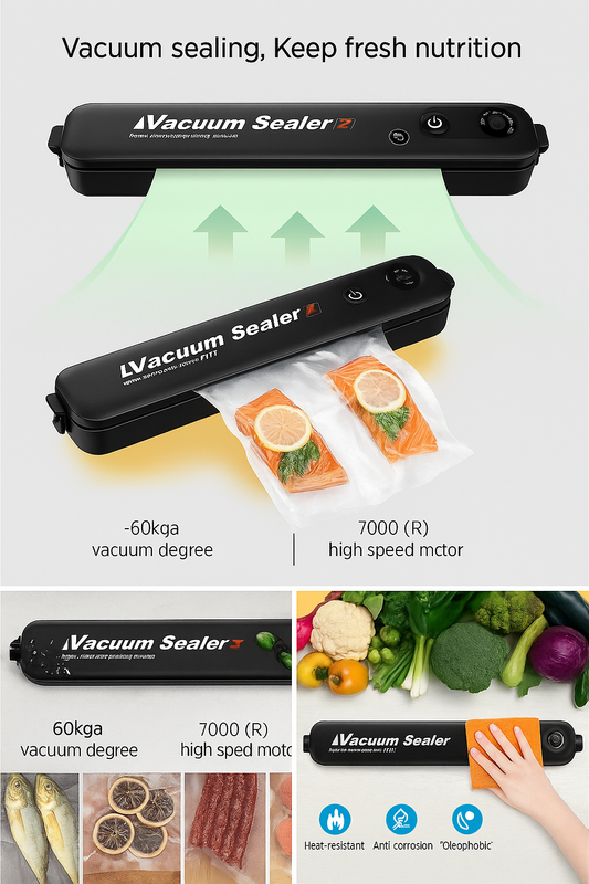 Portable Multi-Functional Food Vacuum Sealer